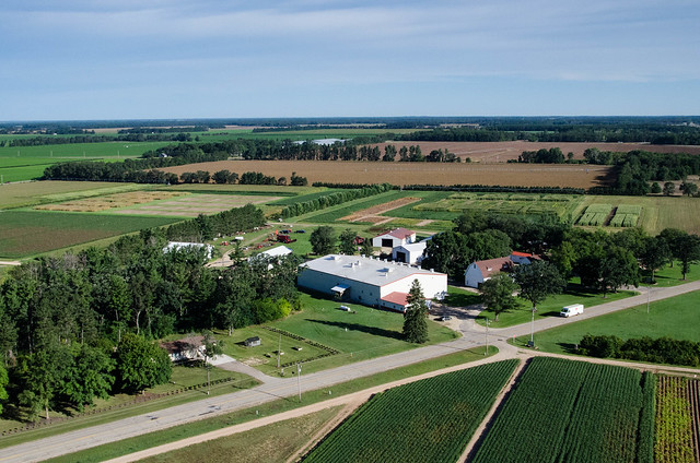 aerial view of the Hancock research station