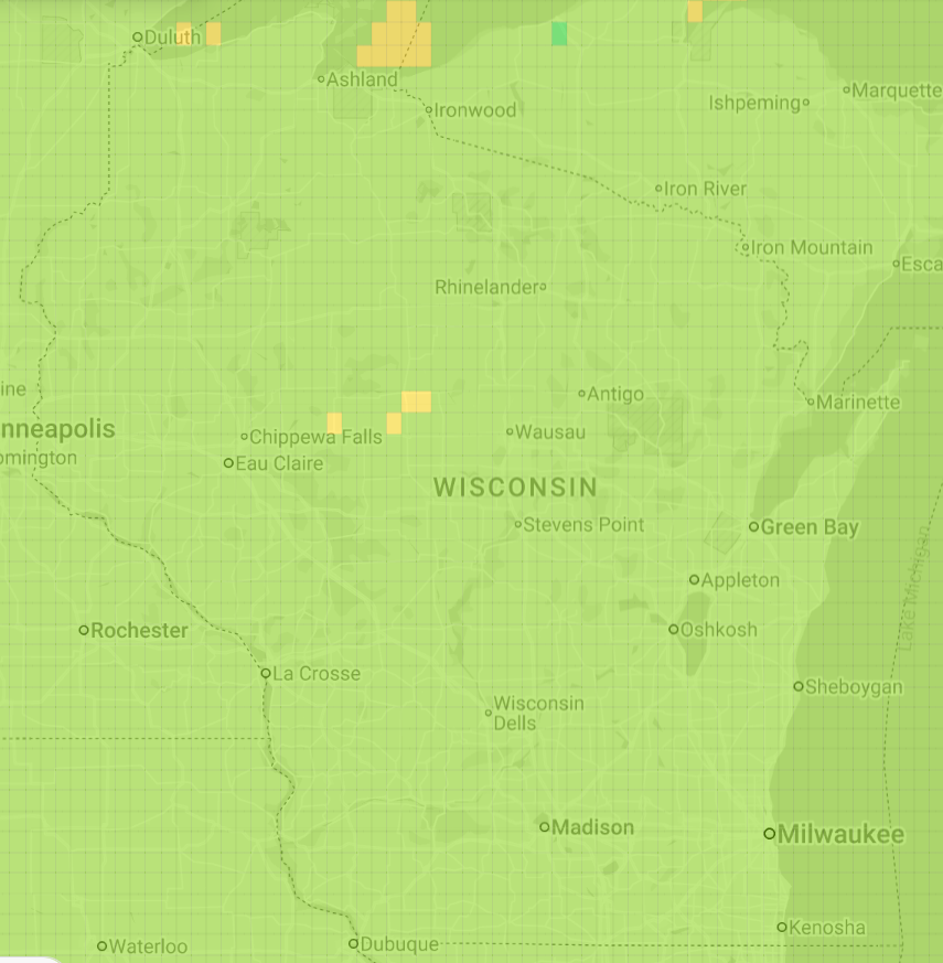botrytis risk map
