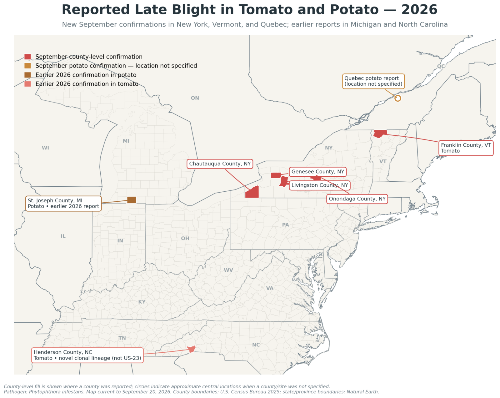 map of late blight reports